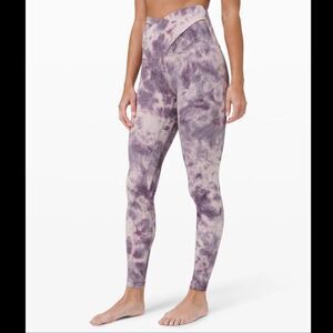 Lululemon cross cross align tie dye purple leggings